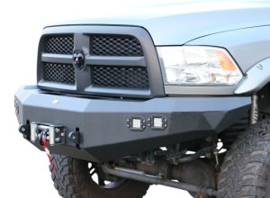 Dodge Ram 3500 Front Bumper - DV8 Offroad - Steel Construction, 2 Stage Powder Coat Finish, Accommodates Up to a 12,500 lbs. Winch - Textured Black - `10-`14